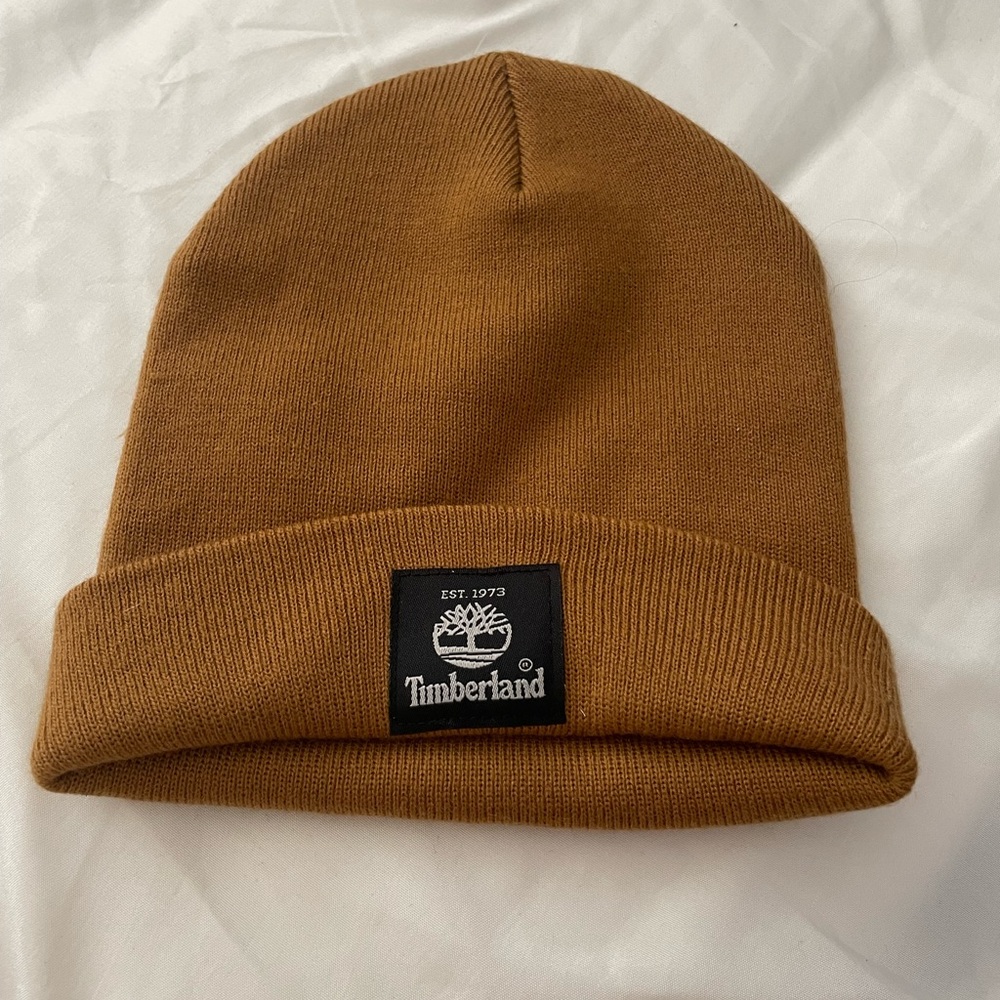 Khaki timberland beanie